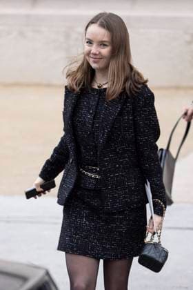 PFW - Chanel Exit Paris, France - January 28: Princess Alexandra of Hanover leaves Chanel fashion show during the Haute Couture Fall Winter 2025 - 2026 Fashion Week on January 28, 2025 in Paris, France. Photo by Marco Piovanotto ABACAPRESS.COM Paris France  Copyright: xPiovanottoxMarco ABACAx