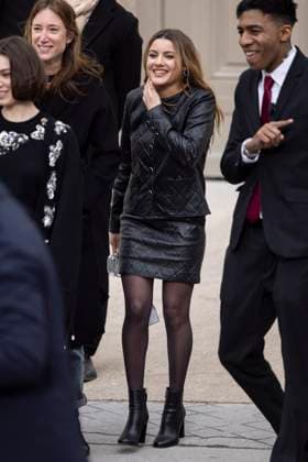 PFW - Chanel Exit Paris, France - January 28: Amandine De La Richardiere leaves Chanel fashion show during the Haute Couture Fall Winter 2025 - 2026 Fashion Week on January 28, 2025 in Paris, France. Photo by Marco Piovanotto ABACAPRESS.COM Paris France  Copyright: xPiovanottoxMarco ABACAx