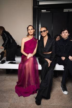 Celebrities at Georges Chakra Haute Couture Collection Spring Summer 2025 during Paris Fashion Week PFW Sylvie Tellier and Maëva Coucke Miss France 2018 Celebrities at Georges Chakra Haute Couture Collection Spring Summer 2025 during Paris Fashion Week PFW, on january 28 2025 Perusseau Da Silva Bestimage Celebrities at Georges Chakra Fashion Show Haute Couture Spring Summer 2025 during Paris Fashion Week, on january 28 2025 Paris France  Copyright: xTizianoxDaxSilvax-xPierrexPerusseaux xBestimagexTizianoxDaxSilvax-xPierrexPerusseaux xBestimagex