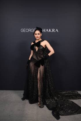 Celebrities at Georges Chakra Collection Haute Couture Spring Summer 2025 during Paris Fashion Week PFW Araya A Hargate Celebrities at Georges Chakra Collection Haute Couture Spring Summer 2025 during Paris Fashion Week PFW, on january 28 2025 Perusseau Da Silva Bestimage Celebrities at Georges Chakra Fashion Show Haute Couture Spring Summer 2025 during Paris Fashion Week, on january 28 2025 Paris France  Copyright: xTizianoxDaxSilvax-xPierrexPerusseaux xBestimagexTizianoxDaxSilvax-xPierrexPerusseaux xBestimagex