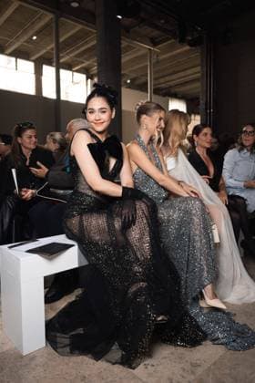 Celebrities at Georges Chakra Collection Haute Couture Spring Summer 2025 during Paris Fashion Week PFW Araya A Hargate Celebrities at Georges Chakra Collection Haute Couture Spring Summer 2025 during Paris Fashion Week PFW, on january 28 2025 Perusseau Da Silva Bestimage Celebrities at Georges Chakra Fashion Show Haute Couture Spring Summer 2025 during Paris Fashion Week, on january 28 2025 Paris France  Copyright: xTizianoxDaxSilvax-xPierrexPerusseaux xBestimagexTizianoxDaxSilvax-xPierrexPerusseaux xBestimagex