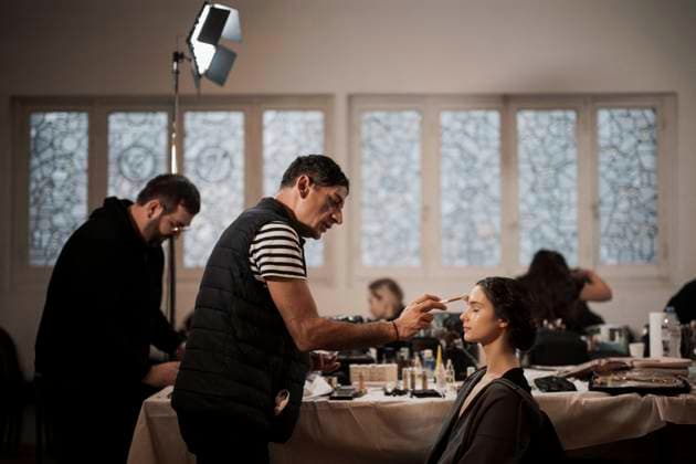 PFW - Franck Sorbier Backstage Backstage before the Franck Sorbier Haute-Couture Spring Summer 2025 show as part of Paris Fashion Week in Paris, France on January 29, 2025. Photo by Eliot Blondet ABACAPRESS.COM Paris France  Copyright: xBlondetxEliot ABACAx