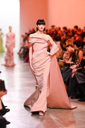 PFW - Elie Saab Runway A model walks the runway during the Elie Saab Haute-Couture Spring Summer 2025 show as part of Paris Fashion Week in Paris, France on January 29, 2025. Photo by Ammar Abd Rabbo ABACAPRESS.COM Paris France  Copyright: xAbdxRabboxAmmar ABACAx