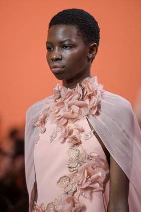 PFW - Elie Saab Runway A model walks the runway during the Elie Saab Haute-Couture Spring Summer 2025 show as part of Paris Fashion Week in Paris, France on January 29, 2025. Photo by Ammar Abd Rabbo ABACAPRESS.COM Paris France  Copyright: xAbdxRabboxAmmar ABACAx