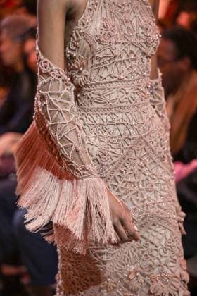 PFW - Elie Saab Runway A model walks the runway during the Elie Saab Haute-Couture Spring Summer 2025 show as part of Paris Fashion Week in Paris, France on January 29, 2025. Photo by Ammar Abd Rabbo ABACAPRESS.COM Paris France  Copyright: xAbdxRabboxAmmar ABACAx