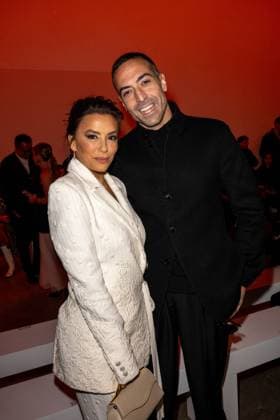 PFW - Elie Saab Front Eva Longoria and Mohammed Al Turki attending the Elie Saab Haute Couture Spring-Summer 2025 show as part of Paris Fashion Week on January 29, 2025 in Paris, France. Photo by Ammar Abd Rabbo ABACAPRESS.COM Paris France  Copyright: xAbdxRabboxAmmar ABACAx