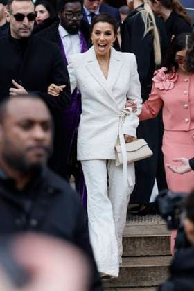 PFW - Elie Saab Arrivals Paris, France - January 29: Eva Longoria arrives to Elie Saab fashion show during the Haute Couture Fall Winter 2025 - 2026 Fashion Week on January 29, 2025 in Paris, France. Photo by Marco Piovanotto ABACAPRESS.COM PAris France  Copyright: xPiovanottoxMarco ABACAx