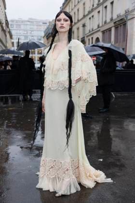 PFW - Valentino Arrivals Tali Lennox arrives to Valentino fashion show during the Haute Couture Fall Winter 2025 - 2026 Fashion Week on January 29, 2025 in Paris, France. Photo by Marco Piovanotto ABACAPRESS.COM Paris France  Copyright: xPiovanottoxMarco ABACAx
