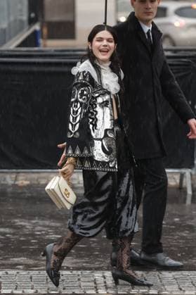 PFW - Valentino Haute Couture - Arrivals NB Soko attends the Valentino Haute Couture Spring-Summer 2025 show as part of Paris Fashion Week on January 29, 2025 in Paris, France. Photo by Nasser Berzane ABACAPRESS.COM Paris France  Copyright: xBerzanexNasser ABACAx