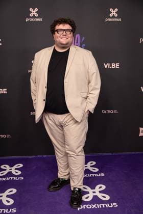 Presenter Manu Van Acker pictured during the 17th edition of the MIA s (Music Industry Award) award show, in Merksem, Wednesday 29 January 2025. The MIA awards are handed out by the VRT and VI.BE.  JAMESxARTHURxGEKIERE 111414349