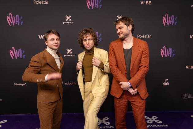 Artists Compact Disk Dummies pictured during the 17th edition of the MIA s (Music Industry Award) award show, in Merksem, Wednesday 29 January 2025. The MIA awards are handed out by the VRT and VI.BE.  JAMESxARTHURxGEKIERE 111414522