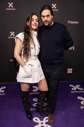 Singer Eefje de Visser and with boyfriend pictured during the 17th edition of the MIA s (Music Industry Award) award show, in Merksem, Wednesday 29 January 2025. The MIA awards are handed out by the VRT and VI.BE.  JAMESxARTHURxGEKIERE 111414580