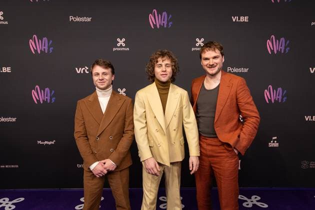 Artists Compact Disk Dummies pictured during the 17th edition of the MIA s (Music Industry Award) award show, in Merksem, Wednesday 29 January 2025. The MIA awards are handed out by the VRT and VI.BE.  JAMESxARTHURxGEKIERE 111414593