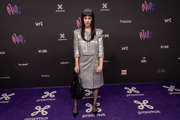 Singer Sylvie Kreusch pictured during the 17th edition of the MIA s (Music Industry Award) award show, in Merksem, Wednesday 29 January 2025. The MIA awards are handed out by the VRT and VI.BE.  JAMESxARTHURxGEKIERE 111414627