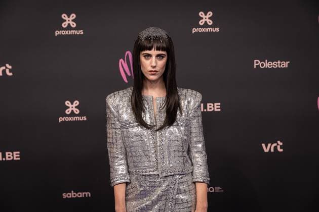 Singer Sylvie Kreusch pictured during the 17th edition of the MIA s (Music Industry Award) award show, in Merksem, Wednesday 29 January 2025. The MIA awards are handed out by the VRT and VI.BE.  JAMESxARTHURxGEKIERE 111414633