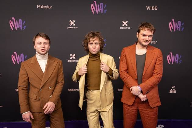 Artists Compact Disk Dummies pictured during the 17th edition of the MIA s (Music Industry Award) award show, in Merksem, Wednesday 29 January 2025. The MIA awards are handed out by the VRT and VI.BE.  JAMESxARTHURxGEKIERE 111414685