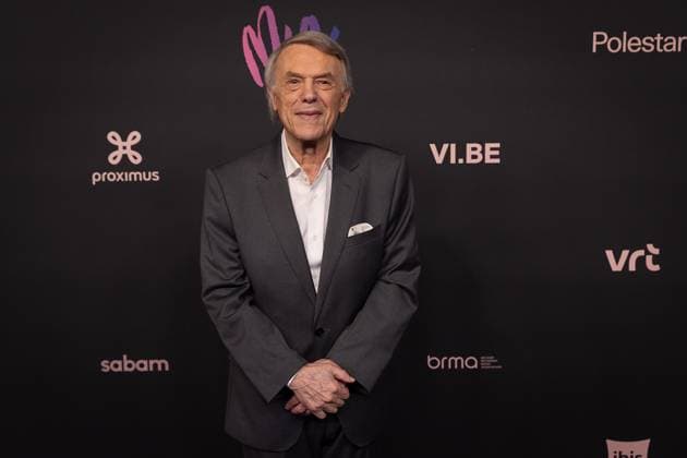 Singer Adamo pictured during the 17th edition of the MIA s (Music Industry Award) award show, in Merksem, Wednesday 29 January 2025. The MIA awards are handed out by the VRT and VI.BE.  JAMESxARTHURxGEKIERE 111415606