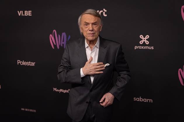 Singer Adamo pictured during the 17th edition of the MIA s (Music Industry Award) award show, in Merksem, Wednesday 29 January 2025. The MIA awards are handed out by the VRT and VI.BE.  JAMESxARTHURxGEKIERE 111415621
