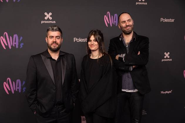Artists Brutus pictured during the 17th edition of the MIA s (Music Industry Award) award show, in Merksem, Wednesday 29 January 2025. The MIA awards are handed out by the VRT and VI.BE.  JAMESxARTHURxGEKIERE 111415757