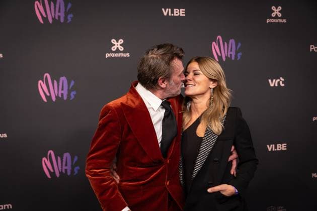 Musician Daniel daan Stuyven and with girlfriend pictured during the 17th edition of the MIA s (Music Industry Award) award show, in Merksem, Wednesday 29 January 2025. The MIA awards are handed out by the VRT and VI.BE.  JAMESxARTHURxGEKIERE 111415777