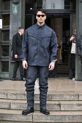 PFW Haute Couture Elie Saab Outside Arrivals JR Baptiste Giabiconi at Elie Saab show during Haute Couture Fashion Week in Paris, France on January 29, 2025. Photo by Julien Reynaud APS-Medias ABACAPRESS.COM Paris France Copyright: xReynaudxJulien APS-Medias ABACAx