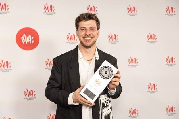 Singer Berre pictured during the 17th edition of the MIA s (Music Industry Award) award show, in Merksem, Wednesday 29 January 2025. The MIA awards are handed out by the VRT and VI.BE.  JAMESxARTHURxGEKIERE 111426175