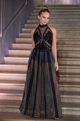 PFW Zuhair Murad Front Row Kiara Amato attending the Zuhair Murad Women s Haute-Couture Spring Summer 2025 show as part of Paris Fashion Week in Paris, France on January 29, 2025. Photo by Aurore Marechal ABACAPRESS.COM Paris France  Copyright: xMarechalxAurore ABACAx