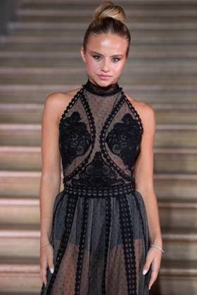 PFW Zuhair Murad Front Row Kiara Amato attending the Zuhair Murad Women s Haute-Couture Spring Summer 2025 show as part of Paris Fashion Week in Paris, France on January 29, 2025. Photo by Aurore Marechal ABACAPRESS.COM Paris France  Copyright: xMarechalxAurore ABACAx