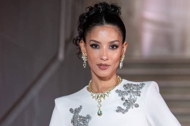 PFW Zuhair Murad Front Row Thayna Soares attending the Zuhair Murad Women s Haute-Couture Spring Summer 2025 show as part of Paris Fashion Week in Paris, France on January 29, 2025. Photo by Aurore Marechal ABACAPRESS.COM Paris France  Copyright: xMarechalxAurore ABACAx