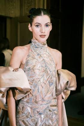 Paris Fashion Week HC SS25 Zuhair Murad Valery Kaufman 439839 2025 01 29 France  Copyright: xJean-BaptistexSoulliatx xStarfacex STAR_439839_068