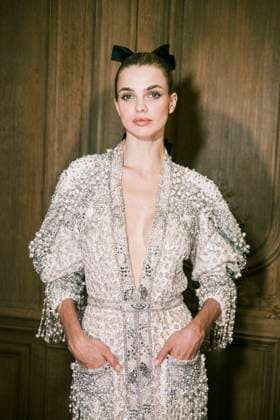 Paris Fashion Week HC SS25 Zuhair Murad Dasha Khlystun 439839 2025 01 29 France  Copyright: xJean-BaptistexSoulliatx xStarfacex STAR_439839_075