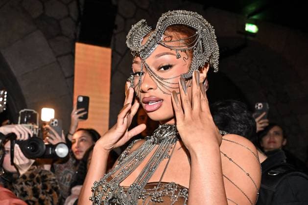 Bilder des Jahres 2025, Entertainment 01 Januar Entertainment Themen der Woche KW05 Entertainment Bilder des Tages PFW - Gaurav Gupta Front Row Megan Thee Stallion at Gaurav Gupta show during Haute Couture Fashion Week in Paris, France on January 29, 2025. Photo by Julien Reynaud APS-Medias ABACAPRESS.COM Paris France  Copyright: xReynaudxJulien APS-Medias ABACAx