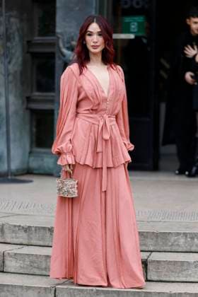 PFW - Elie Saab Arrivals Paris, France - January 29: Heart Evangelista arrives to Elie Saab fashion show during the Haute Couture Fall Winter 2025 - 2026 Fashion Week on January 29, 2025 in Paris, France. Photo by Marco Piovanotto Abacapress.com Paris France  Copyright: xPiovanottoxMarco ABACAx