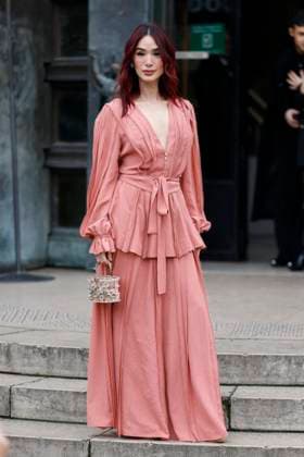PFW - Elie Saab Arrivals Paris, France - January 29: Heart Evangelista arrives to Elie Saab fashion show during the Haute Couture Fall Winter 2025 - 2026 Fashion Week on January 29, 2025 in Paris, France. Photo by Marco Piovanotto Abacapress.com Paris France  Copyright: xPiovanottoxMarco ABACAx