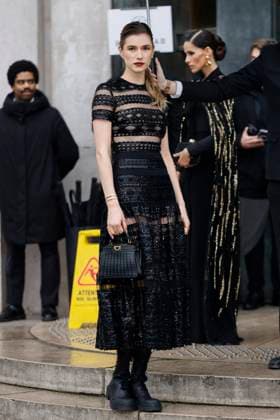 PFW - Elie Saab Arrivals Paris, France - January 29: Zita d Hauteville arrives to Elie Saab fashion show during the Haute Couture Fall Winter 2025 - 2026 Fashion Week on January 29, 2025 in Paris, France. Photo by Marco Piovanotto Abacapress.com Paris France  Copyright: xPiovanottoxMarco ABACAx