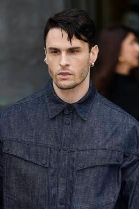 PFW - Elie Saab Arrivals Paris, France - January 29: Baptiste Giabiconi arrives to Elie Saab fashion show during the Haute Couture Fall Winter 2025 - 2026 Fashion Week on January 29, 2025 in Paris, France. Photo by Marco Piovanotto Abacapress.com Paris France  Copyright: xPiovanottoxMarco ABACAx