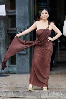 PFW - Elie Saab Arrivals Paris, France - January 29: Dalia Rayen arrives to Elie Saab fashion show during the Haute Couture Fall Winter 2025 - 2026 Fashion Week on January 29, 2025 in Paris, France. Photo by Marco Piovanotto Abacapress.com Paris France  Copyright: xPiovanottoxMarco ABACAx