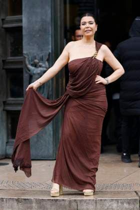 PFW - Elie Saab Arrivals Paris, France - January 29: Dalia Rayen arrives to Elie Saab fashion show during the Haute Couture Fall Winter 2025 - 2026 Fashion Week on January 29, 2025 in Paris, France. Photo by Marco Piovanotto Abacapress.com Paris France  Copyright: xPiovanottoxMarco ABACAx