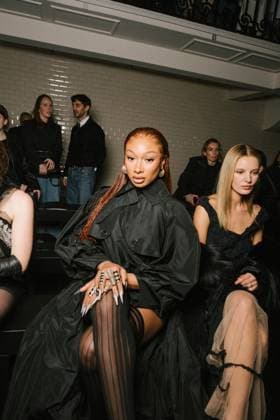 Celebrities at Jean Paul Gaultier Haute Couture Collection Spring Summer 2025 during Paris Fashion Week PFW Megan Thee Stallion Celebrities at Jean Paul Gaultier Haute Couture Collection Spring Summer 2025 during Paris Fashion Week PFW, on january 29th 2025 Sam Delpech Bestimage Celebrities at Jean Paul Gaultier Fashion Show Haute Couture Spring Summer 2025 during Paris Fashion Week, on january 29th 2025 Paris France  Copyright: xSamxDelpechx xBestimagexSamxDelpechx xBestimagex