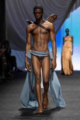 Défilé Jean Paul Gaultier x Ludovic De St Sernin Collection Haute Couture Automne Hiver 2024 2025 lors de la Fashion Week de Paris PFW Défilé Jean Paul Gaultier x Ludovic De St Sernin Collection Haute Couture Automne Hiver 2025 2026 lors de la Fashion Week de Paris PFW , le 29 janvier 2025 Jean Paul Gaultier x Ludovic De St Sernin Fashion Show Haute Couture Fall Winter 2025 2026 during Paris Fashion Week,on january 9th 2025 Paris France  Copyright: xAgencex xBestimagexAgencex xBestimagex