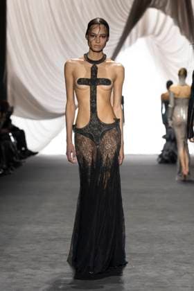 Défilé Jean Paul Gaultier x Ludovic De St Sernin Collection Haute Couture Automne Hiver 2024 2025 lors de la Fashion Week de Paris PFW Défilé Jean Paul Gaultier x Ludovic De St Sernin Collection Haute Couture Automne Hiver 2025 2026 lors de la Fashion Week de Paris PFW , le 29 janvier 2025 Jean Paul Gaultier x Ludovic De St Sernin Fashion Show Haute Couture Fall Winter 2025 2026 during Paris Fashion Week,on january 9th 2025 Paris France  Copyright: xAgencex xBestimagexAgencex xBestimagex