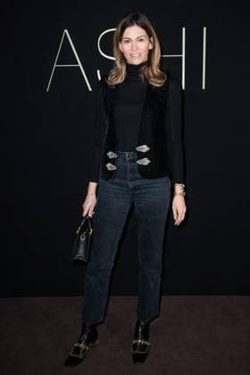 PFW Ashi Studio Front Row Lorena Vergani attending the Ashi Studio Women s Haute-Couture Spring Summer 2025 show as part of Paris Fashion Week in Paris, France on January 30, 2025. Photo by Aurore Marechal ABACAPRESS.COM Paris France  Copyright: xMarechalxAurore ABACAx
