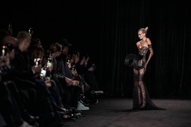 PFW - Ashi Studio Runway A model walks the runway during the Ashi Studio Haute-Couture Spring Summer 2025 show as part of Paris Fashion Week in Paris, France on January 30, 2025. Photo by Eliot Blondet ABACAPRESS.COM Paris France  Copyright: xBlondetxEliot ABACAx