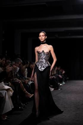 PFW - Ashi Studio Runway A model walks the runway during the Ashi Studio Haute-Couture Spring Summer 2025 show as part of Paris Fashion Week in Paris, France on January 30, 2025. Photo by Eliot Blondet ABACAPRESS.COM Paris France  Copyright: xBlondetxEliot ABACAx