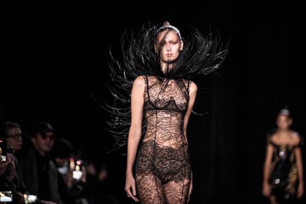 PFW - Ashi Studio Runway A model walks the runway during the Ashi Studio Haute-Couture Spring Summer 2025 show as part of Paris Fashion Week in Paris, France on January 30, 2025. Photo by Eliot Blondet ABACAPRESS.COM Paris France  Copyright: xBlondetxEliot ABACAx