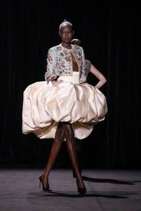 PFW - Ashi Studio Runway A model walks the runway during the Ashi Studio Haute-Couture Spring Summer 2025 show as part of Paris Fashion Week in Paris, France on January 30, 2025. Photo by Eliot Blondet ABACAPRESS.COM Paris France  Copyright: xBlondetxEliot ABACAx