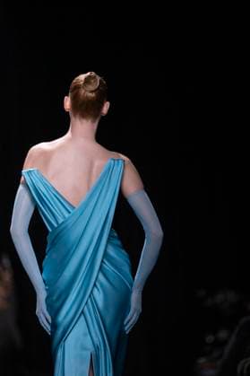 PFW - Ashi Studio Runway A model walks the runway during the Ashi Studio Haute-Couture Spring Summer 2025 show as part of Paris Fashion Week in Paris, France on January 30, 2025. Photo by Eliot Blondet ABACAPRESS.COM Paris France  Copyright: xBlondetxEliot ABACAx