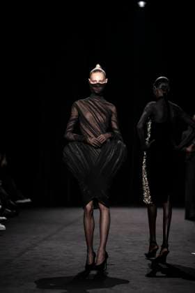 PFW - Ashi Studio Runway A model walks the runway during the Ashi Studio Haute-Couture Spring Summer 2025 show as part of Paris Fashion Week in Paris, France on January 30, 2025. Photo by Eliot Blondet ABACAPRESS.COM Paris France  Copyright: xBlondetxEliot ABACAx