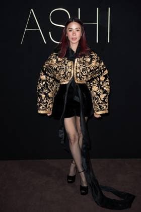 PFW Ashi Studio Front Row Heart Evangelista attending the Ashi Studio Women s Haute-Couture Spring Summer 2025 show as part of Paris Fashion Week in Paris, France on January 30, 2025. Photo by Aurore Marechal ABACAPRESS.COM Paris France  Copyright: xMarechalxAurore ABACAx