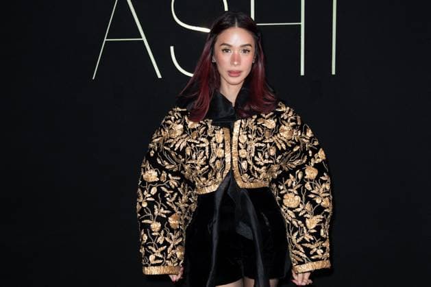 PFW Ashi Studio Front Row Heart Evangelista attending the Ashi Studio Women s Haute-Couture Spring Summer 2025 show as part of Paris Fashion Week in Paris, France on January 30, 2025. Photo by Aurore Marechal ABACAPRESS.COM Paris France  Copyright: xMarechalxAurore ABACAx